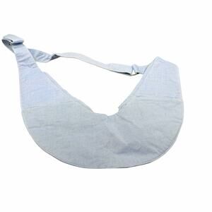 Sash Bag Washed Denim Crossbody Sling Organizer Blue Hands-Free